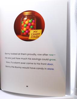 Inside spread - Benny's candy stash