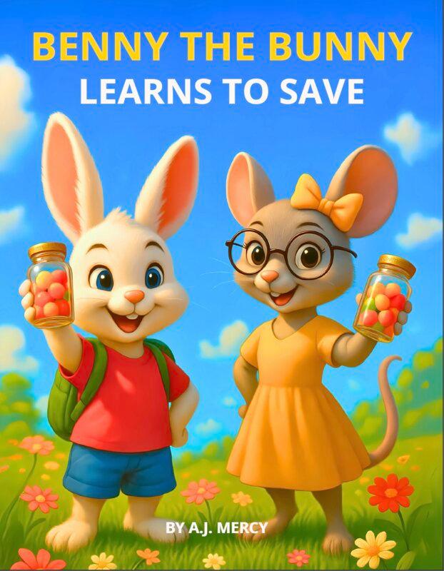 Benny the Bunny Learns to Save - Front Cover